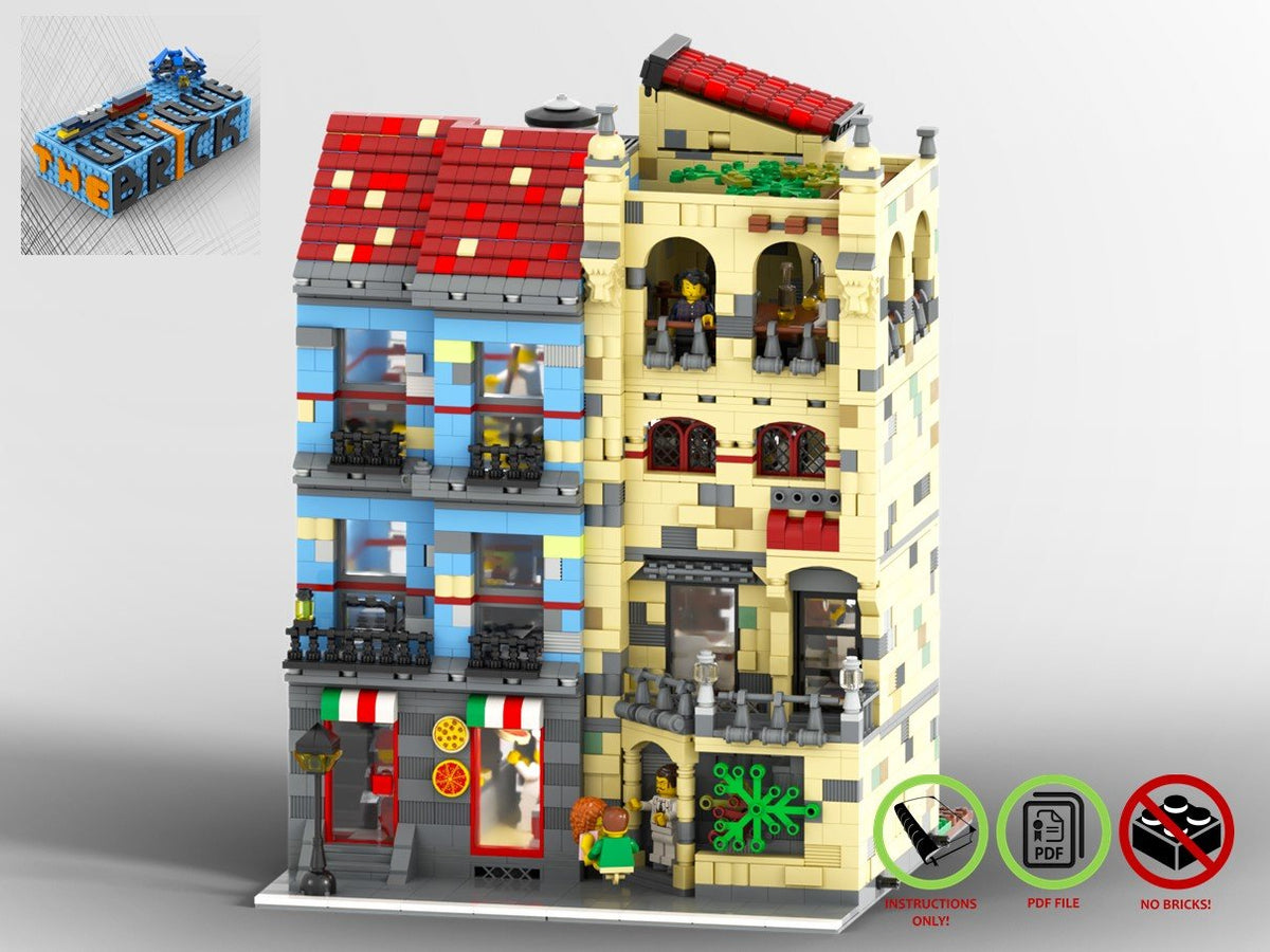 LEGO MOC Modular Building Gourmet Restaurant and Pizzeria – The Unique ...