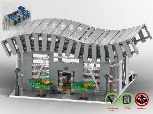 Lego train station moc online